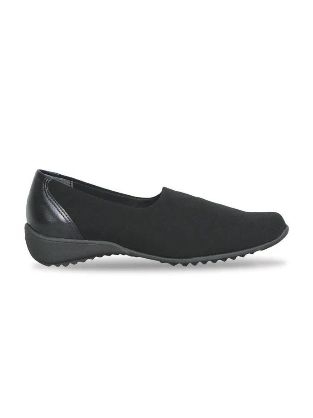Munro Black Slip-On Stretch Ballet Flat